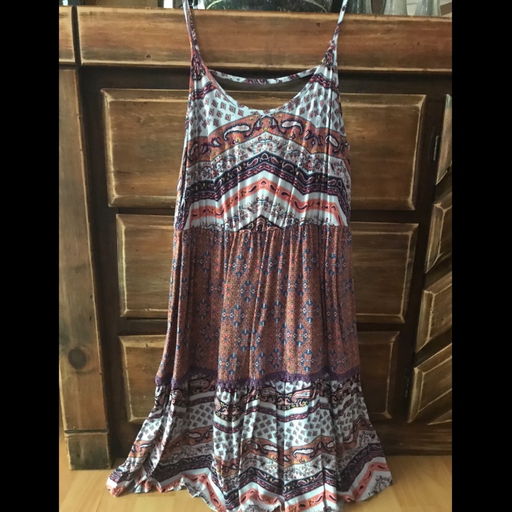 Boho style strappy sun dress
